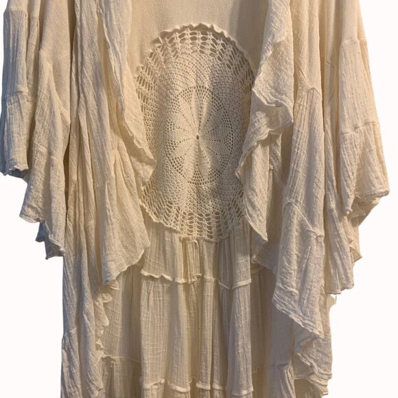 Boston Proper Ivory Shawl Collar Cover Up – XS/S - Picture 6 of 8